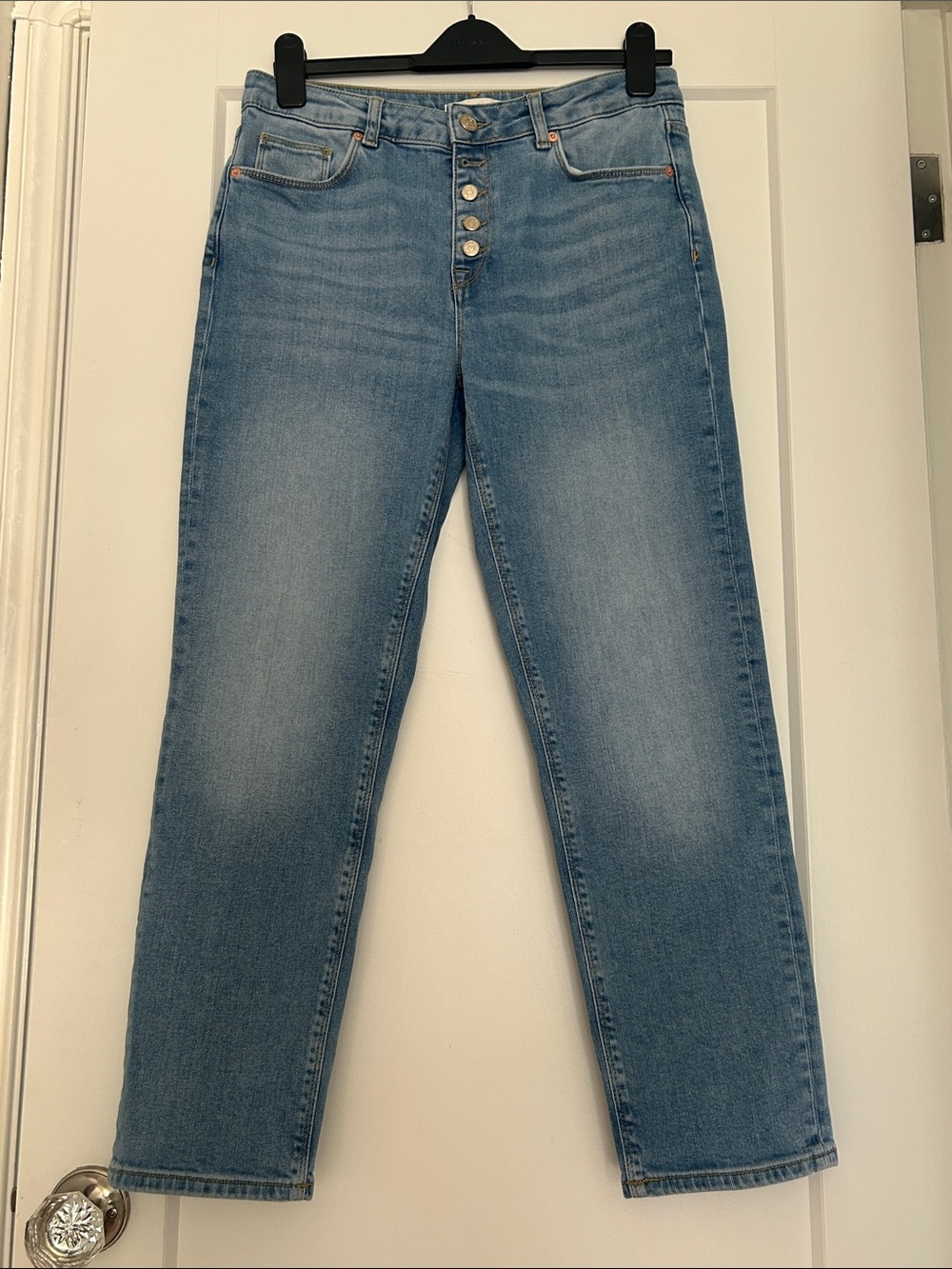 Reiss Bailey Straight Leg Ankle Cropped Length Jeans - Picture 3 of 11